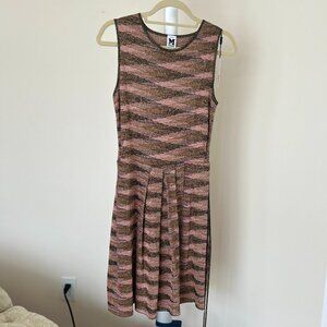 Missoni Pink and Gold Sleeveless Knit Dress Size IT 42/USA 6